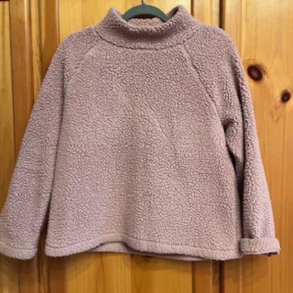 Ann Taylor Mauve Fleece Pullover Size Medium - Picture 5 of 6